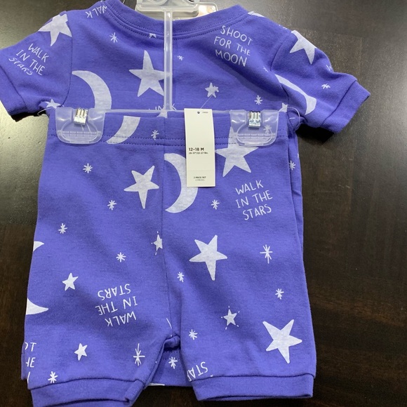 Old Navy Other - Old Navy ⭐️ 🌝 🌟 Girl Pajamas Set Size 12-18M